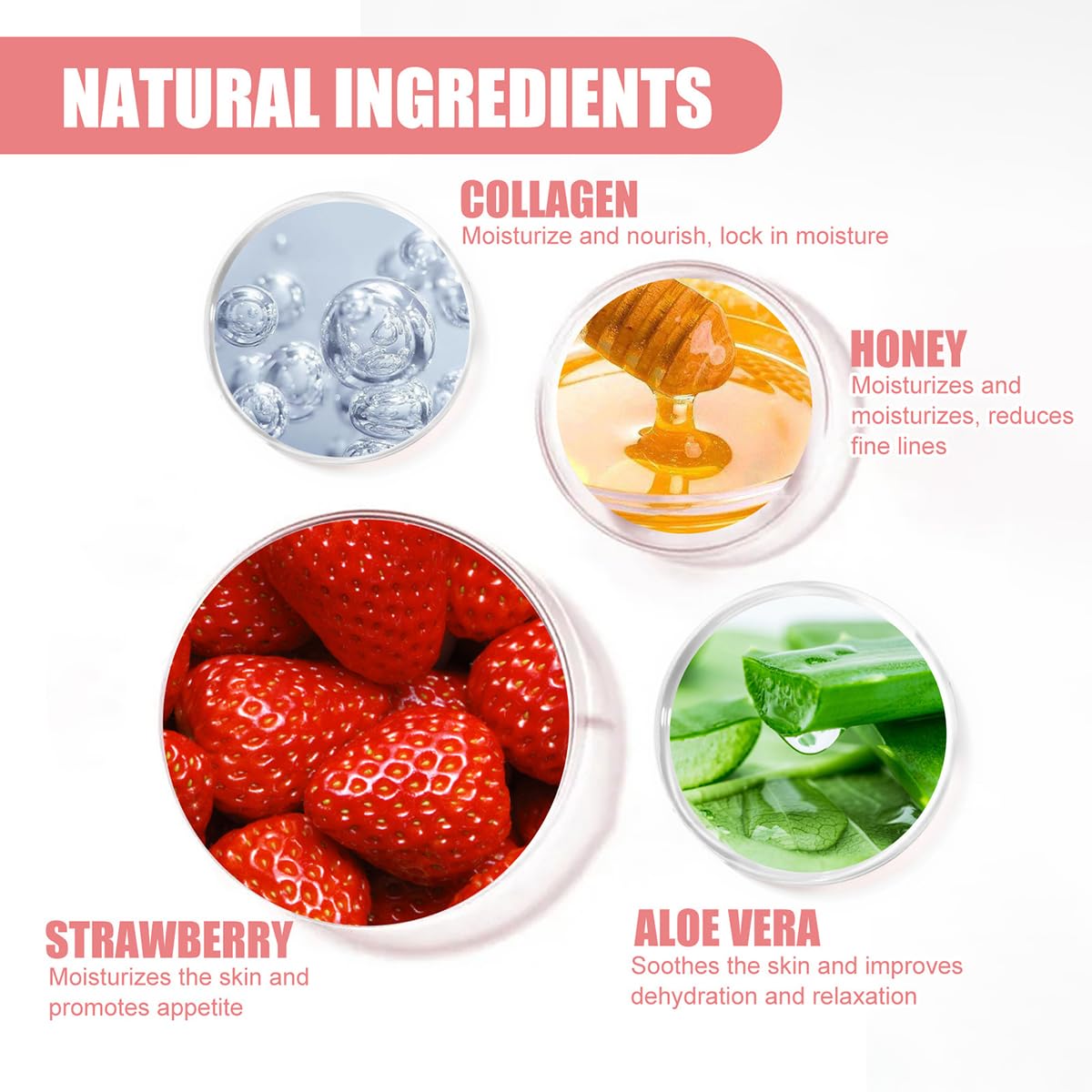Tiejdhr Honey Lip Balm Peach flavor nourishes dry lips softly.