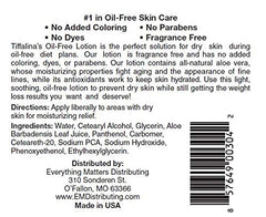 Tiffalina's Oil Free Body Lotion texture close-up reveals thicker, creamier formula for dieting.
