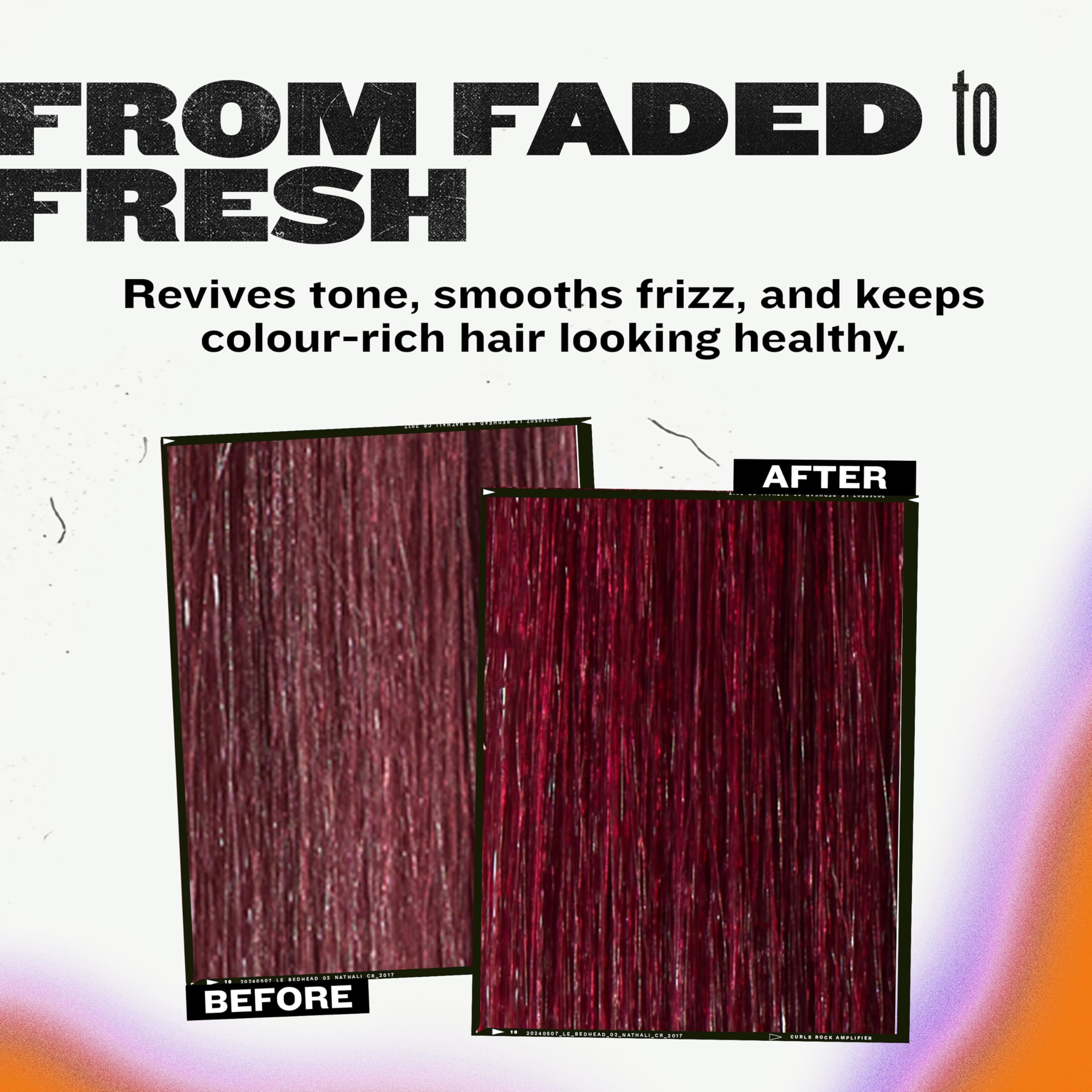 Vibrant tones appear enhanced after using TIGI Colour Goddess.