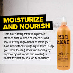 TIGI Bed Head Moisture Maniac supports all hair types with balanced moisture.