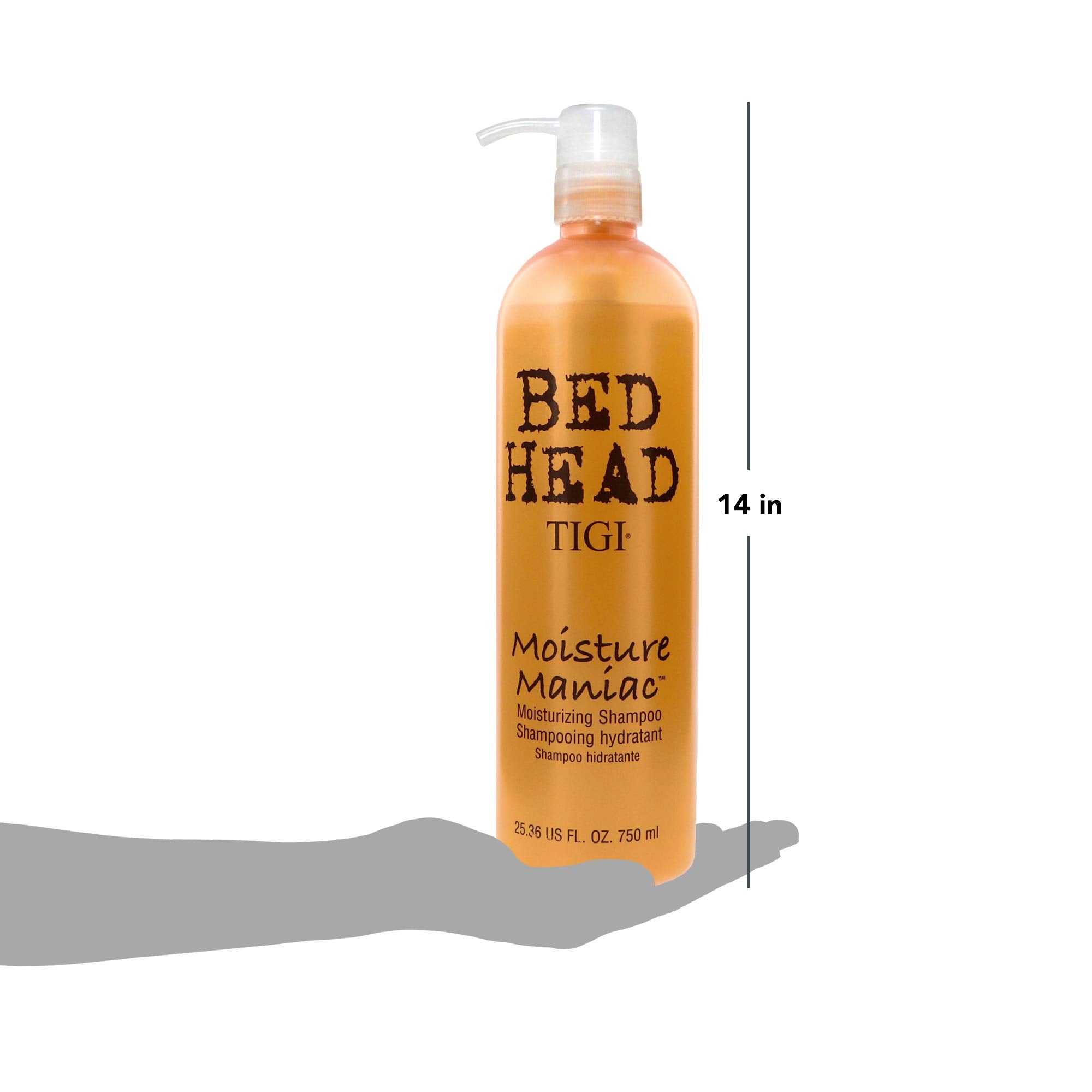 TIGI Bed Head Moisture Maniac delivers soft, weightless hair after use.