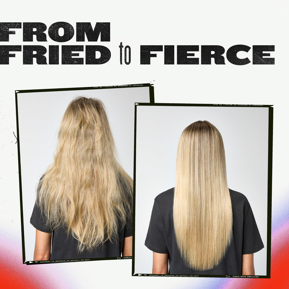 TIGI Bed Head Resurrection hair texture close-up reveals smooth, manageable strands