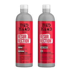 TIGI Bed Head Resurrection shampoo bottle pour for revived, hydrated hair