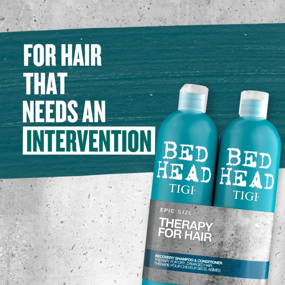 TIGI Bed Head Tween Recovery conditioner close-up texture suggests silky, hydrated hair