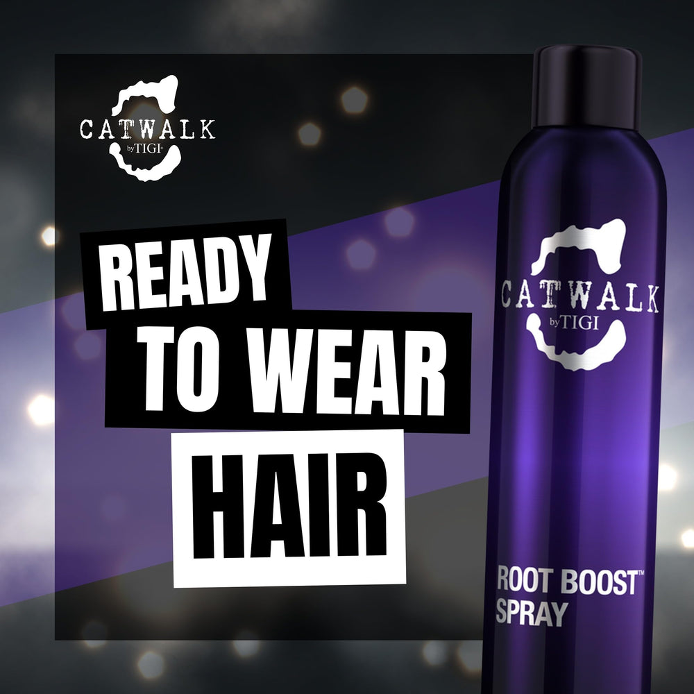 TIGI Catwalk Root Boost runway-inspired styling for bold, lift-focused looks.