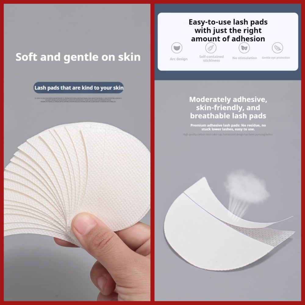 TIKIYOUN half-moon shields keep lids clean during lash extensions.