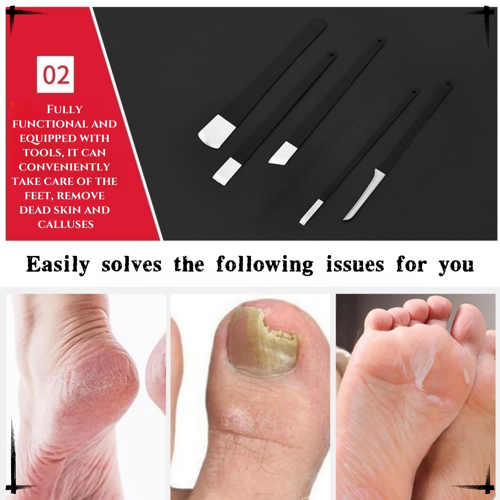 TIKIYOUN foot scraper and callus remover for smoother skin