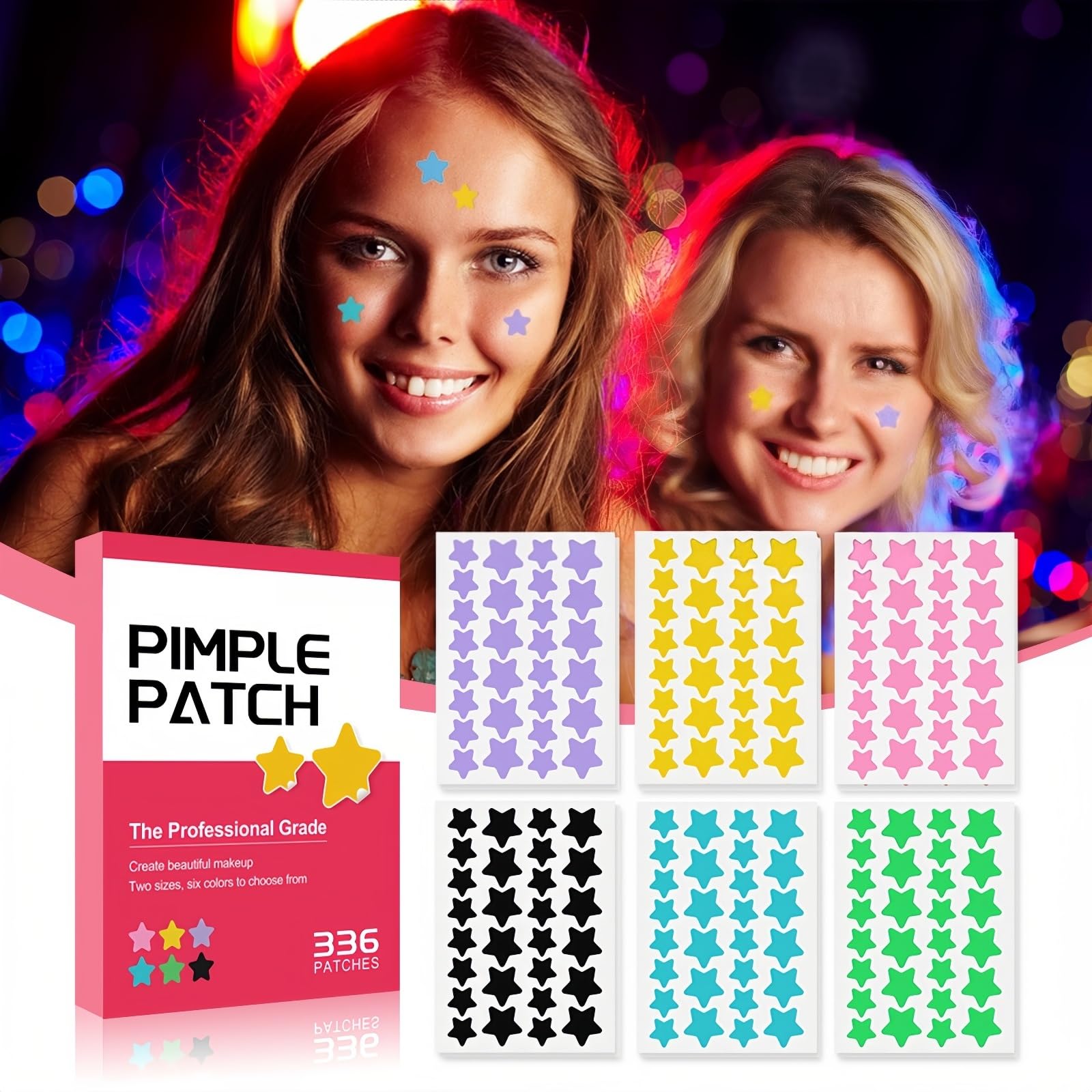 Protective star patches by TIKYOUN helping keep blemishes covered