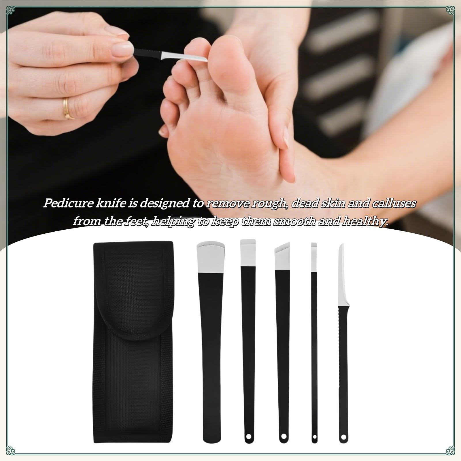 TIKIYOUN storage bag keeps pedicure tools organized and portable
