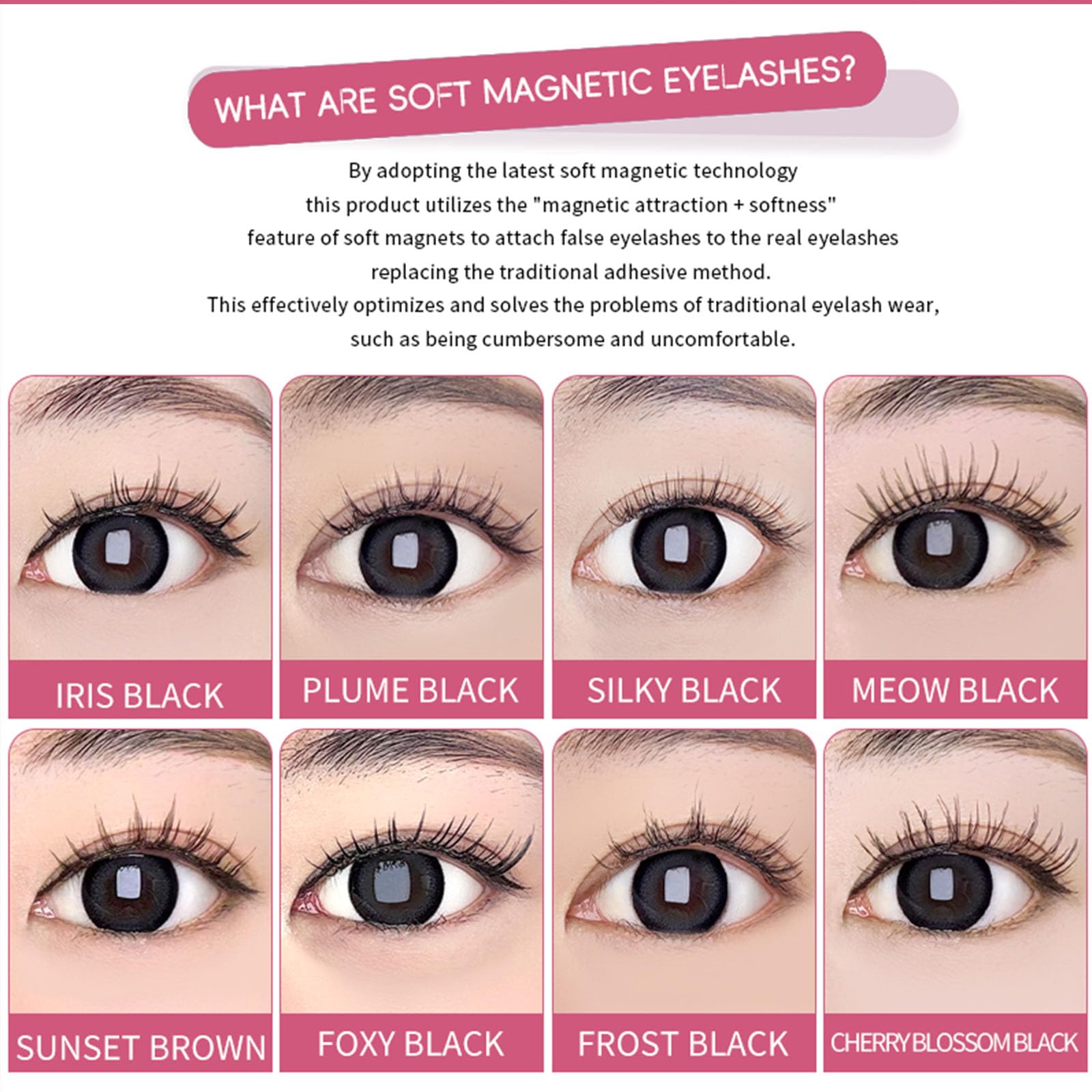 Setting lotion bottle highlights conditioning care for lashes.
