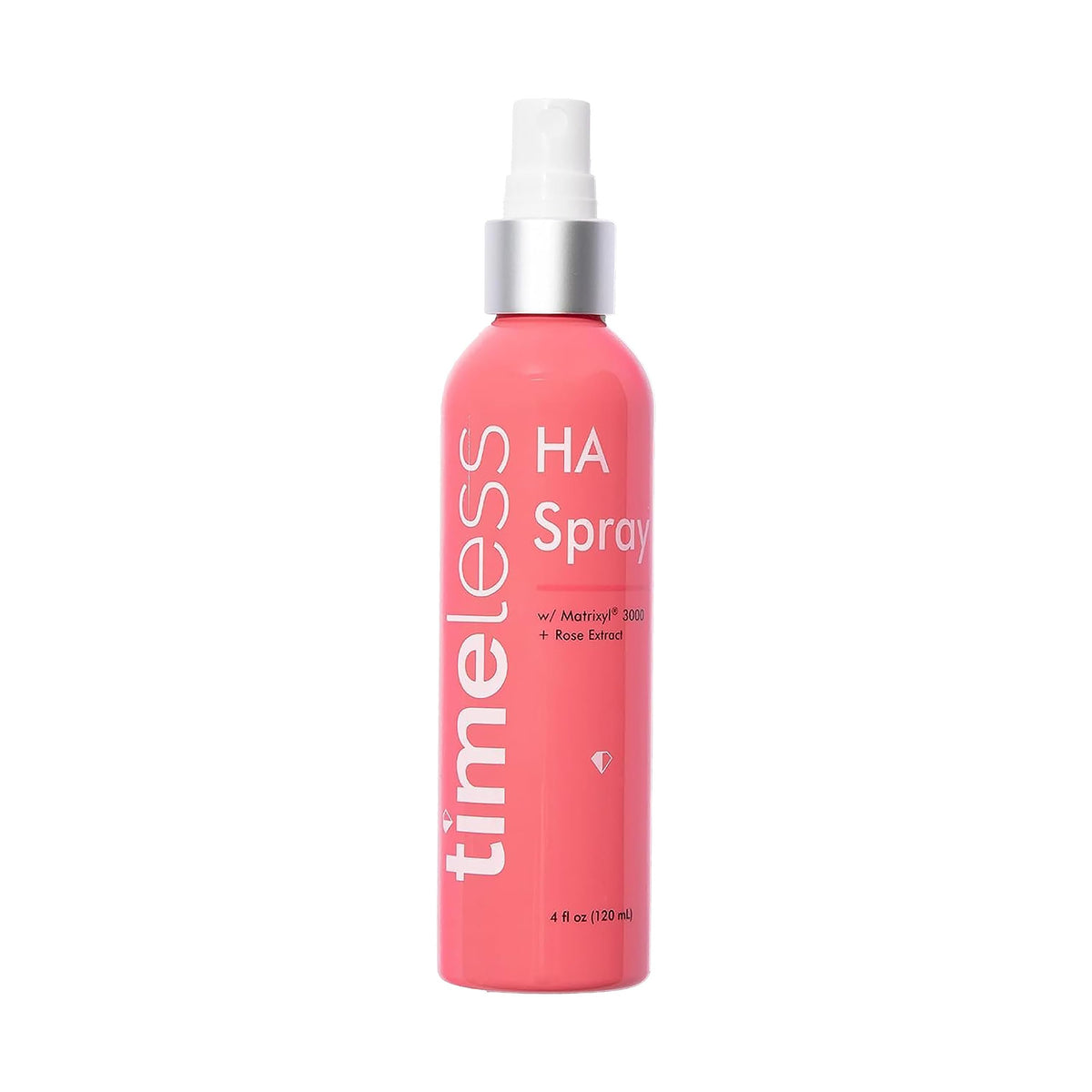 Timeless Skin Care HA Matrixyl 3000 Rose Spray bottle for daily hydration.