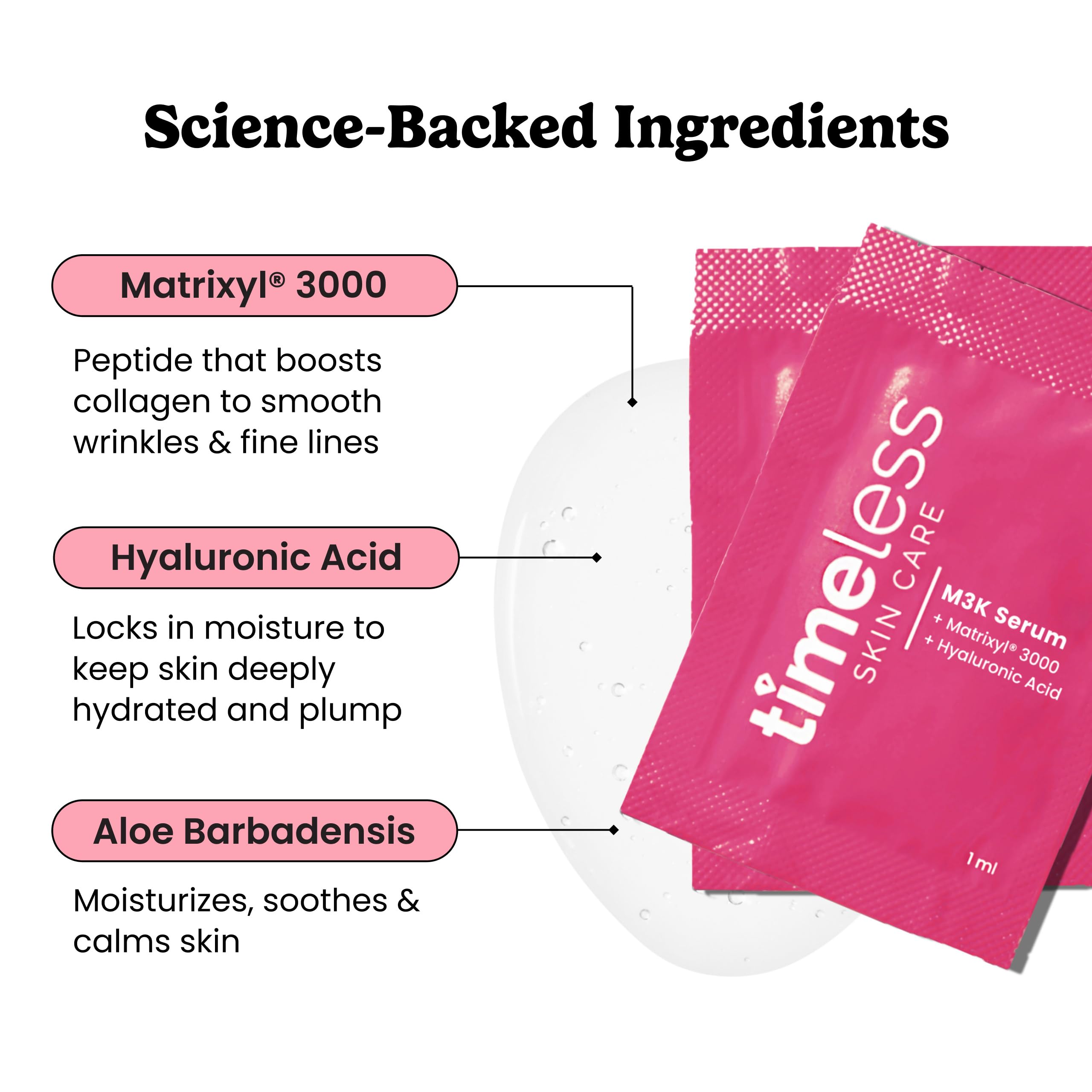 Timeless Skin Care Matrixyl 3000 Serum pump for easy daily application