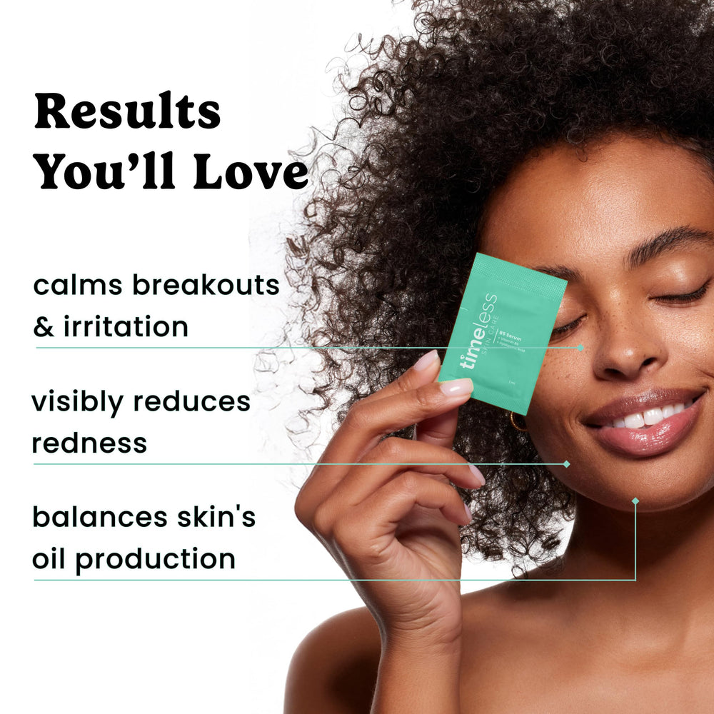 Timeless Skin Care Vitamin B5 Serum fragrance-free label indicating gentle formula