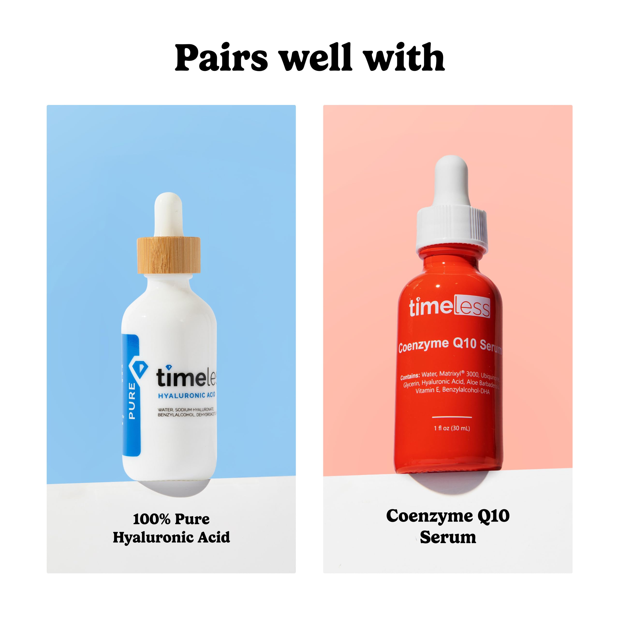 Pump dispensing Timeless Skin Care serum for daily use.