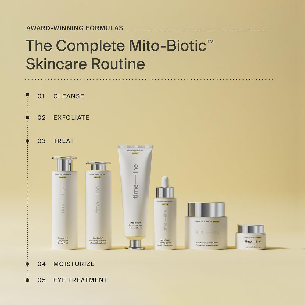 Timeline Mito-Biotic Serum glow after use hints at brightness and hydration
