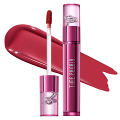 TIMEPHORIA Altera Blurring Lip Tint Bloom packaging closeup shows travel-friendly design.