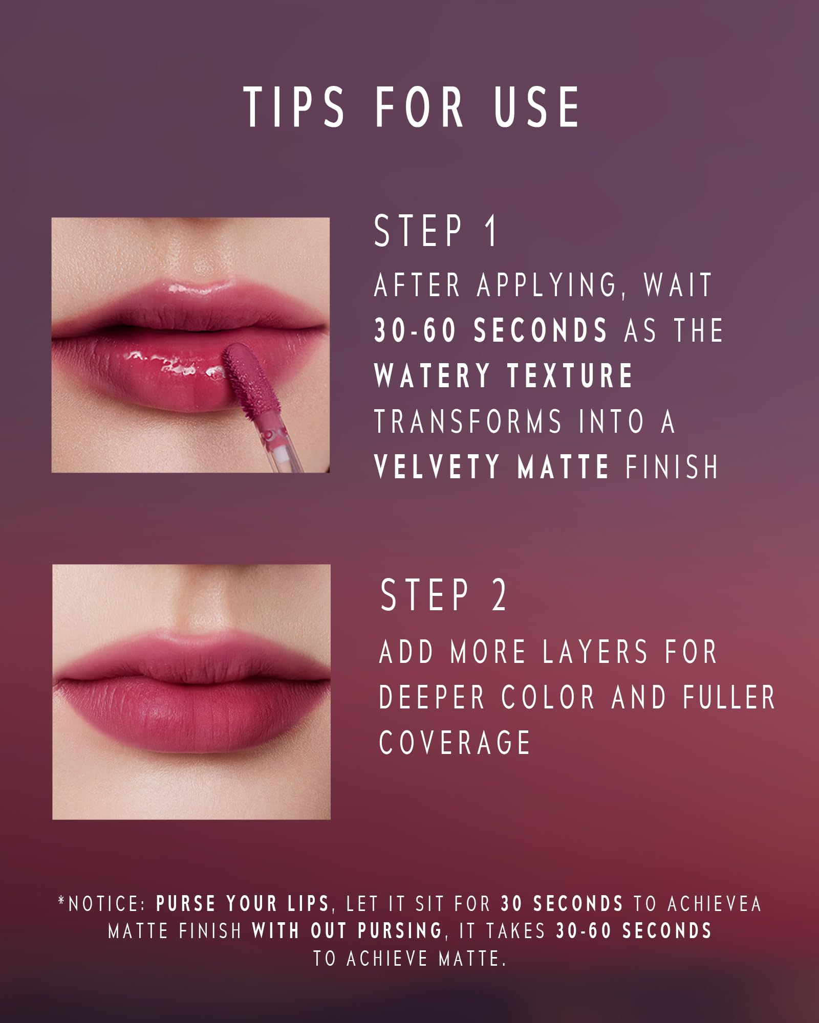 TIMEPHORIA Altera Lip Tint 010 Ripple color palette close-up reveals rich pigment