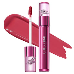 TIMEPHORIA Altera lip tint 011 Quiver swatch: glossy to soft matte finish