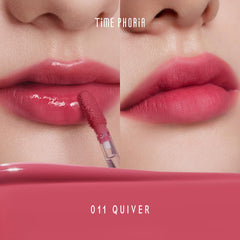 TIMEPHORIA Altera lip tint Quiver: watery formula transforms to matte on lips