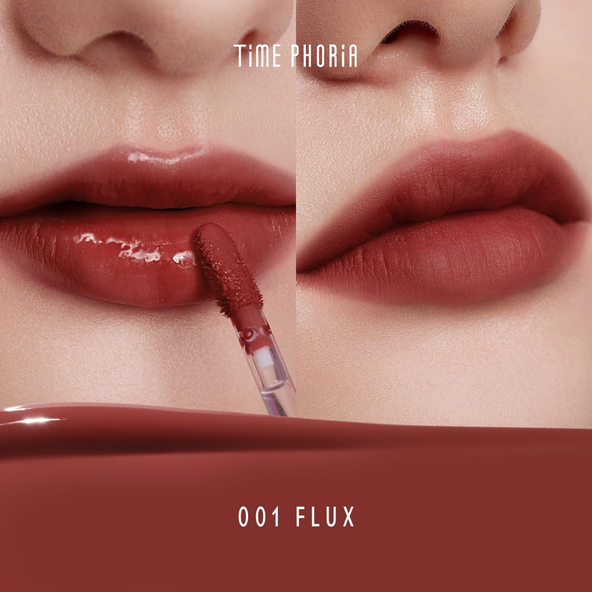 TIMEPHORIA Altera swatches glossy to matte showing quick color transition