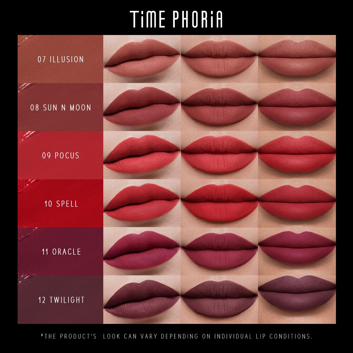 TIMEPHORIA Eternal Lip Matte 08 Avaris feather-light texture close-up