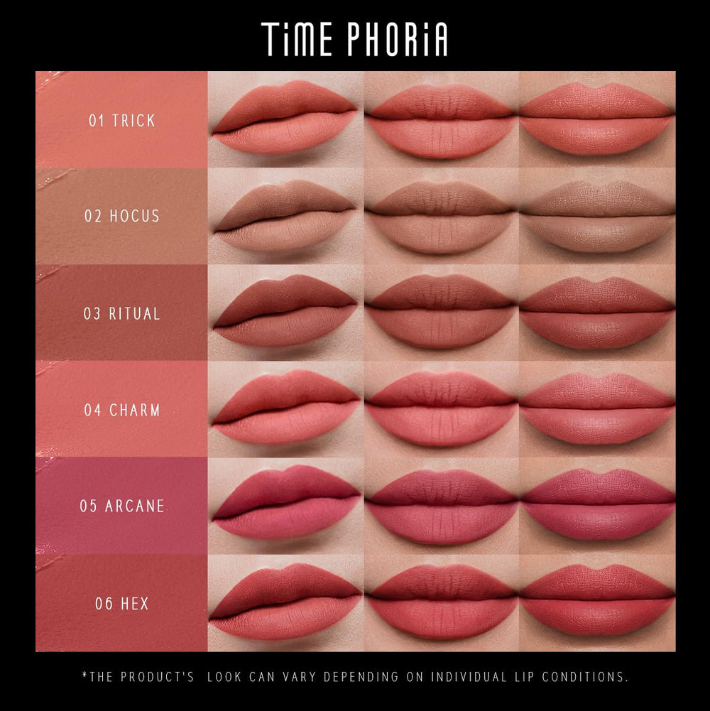 TIMEPHORIA Eternal Lip Matte 08 Avaris transfer-proof and kiss-proof finish on lips
