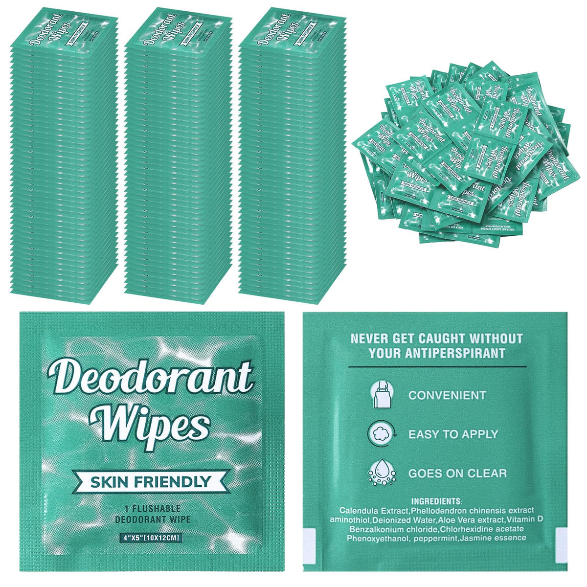 Timgle deodorant wipes in a 100-piece box for on-the-go freshness.