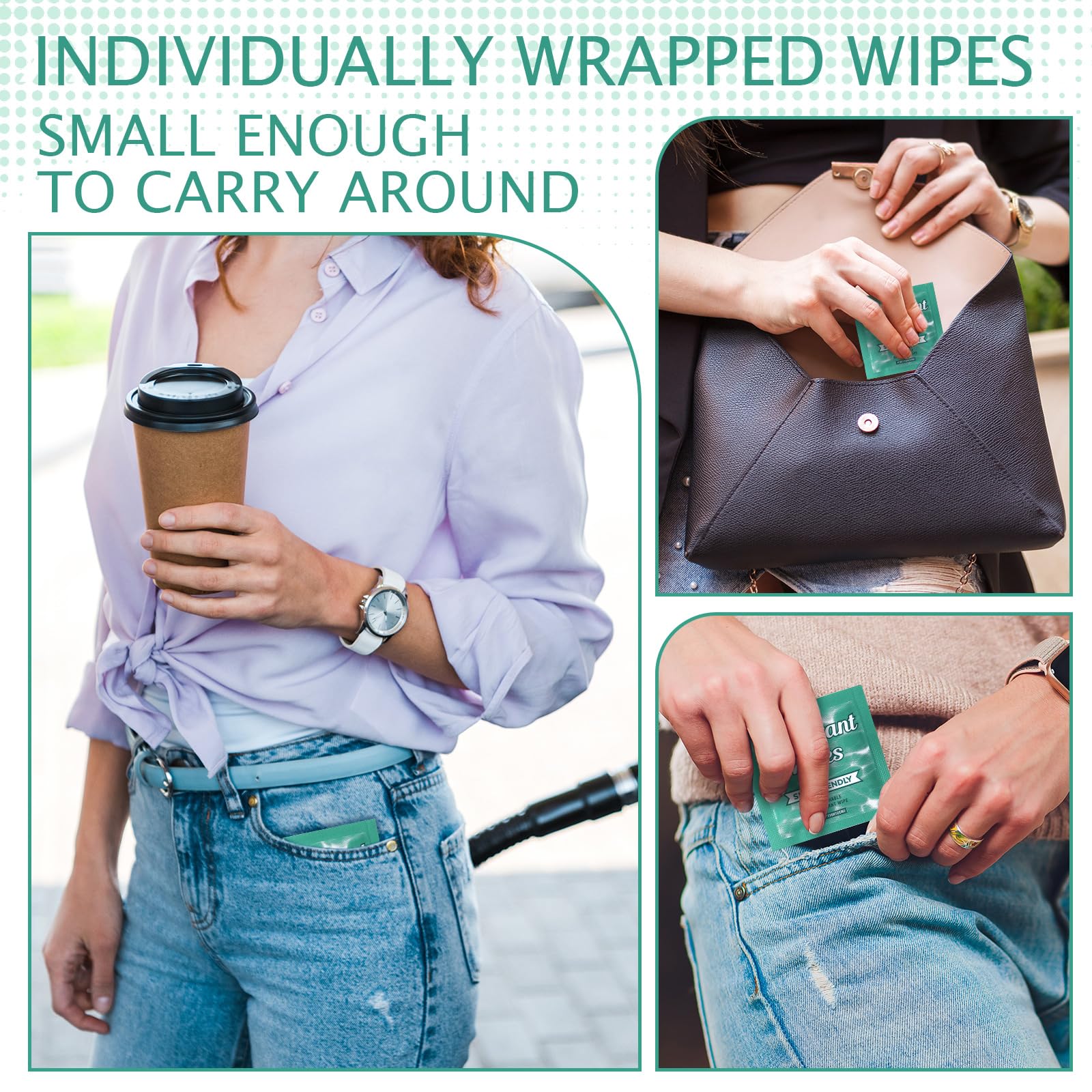 Timgle non-woven fabric wipes are gentle on skin.
