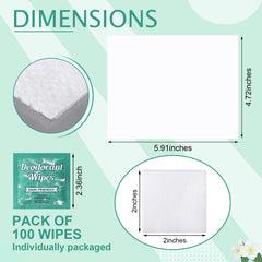 Portable pack of underarm wipes from Timgle for travel and sports.