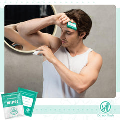 Timgle deodorant wipes for skin cleaning and odor reduction after workouts