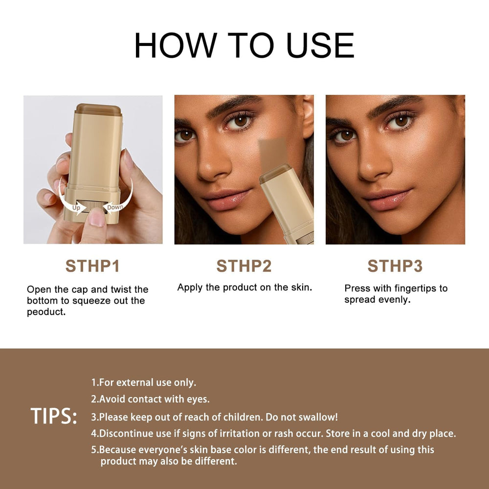 TIMLIFE Versatile stick for concealing, contouring, and highlighting.