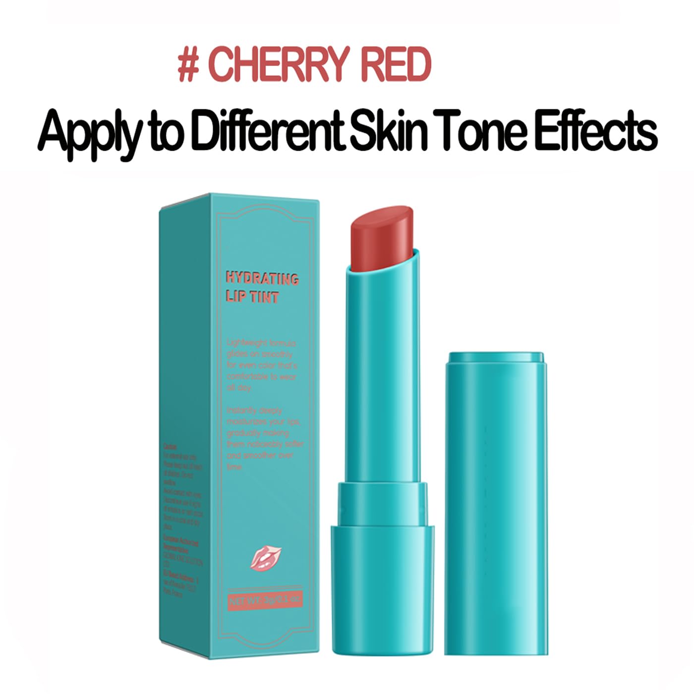 Timnod Lip Tint applies with a smooth glide for even color.
