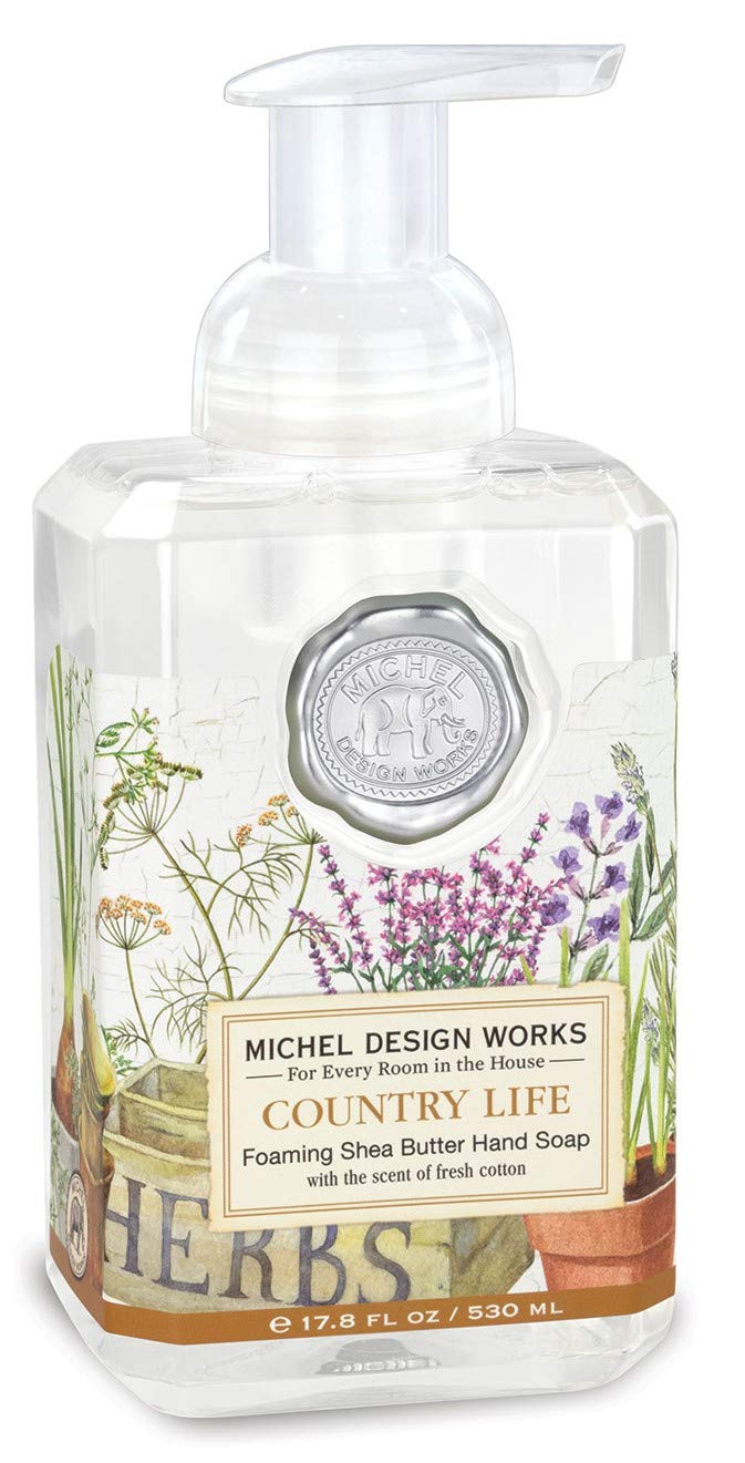 TIMOTHY OF ST LOUIS Country Life foaming hand soap bottle with gentle cleansing impression