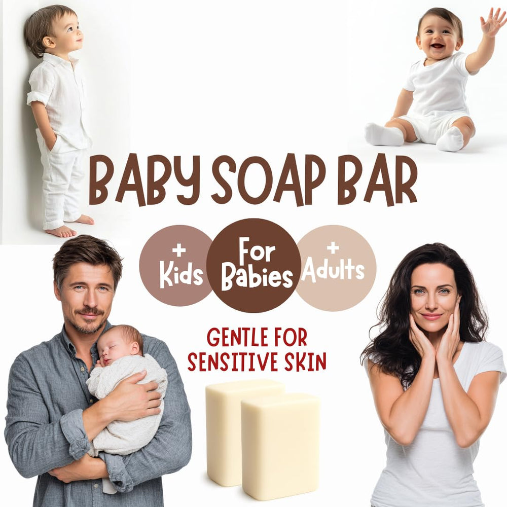 TINOQ fragrance-free baby bar soap ingredient highlights: organic oils.