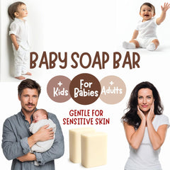 TINOQ fragrance-free baby bar soap ingredient highlights: organic oils.