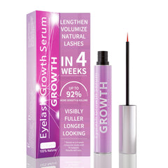 Tinclen eyelash serum bottle closeup showing the natural formula for daily lash care.