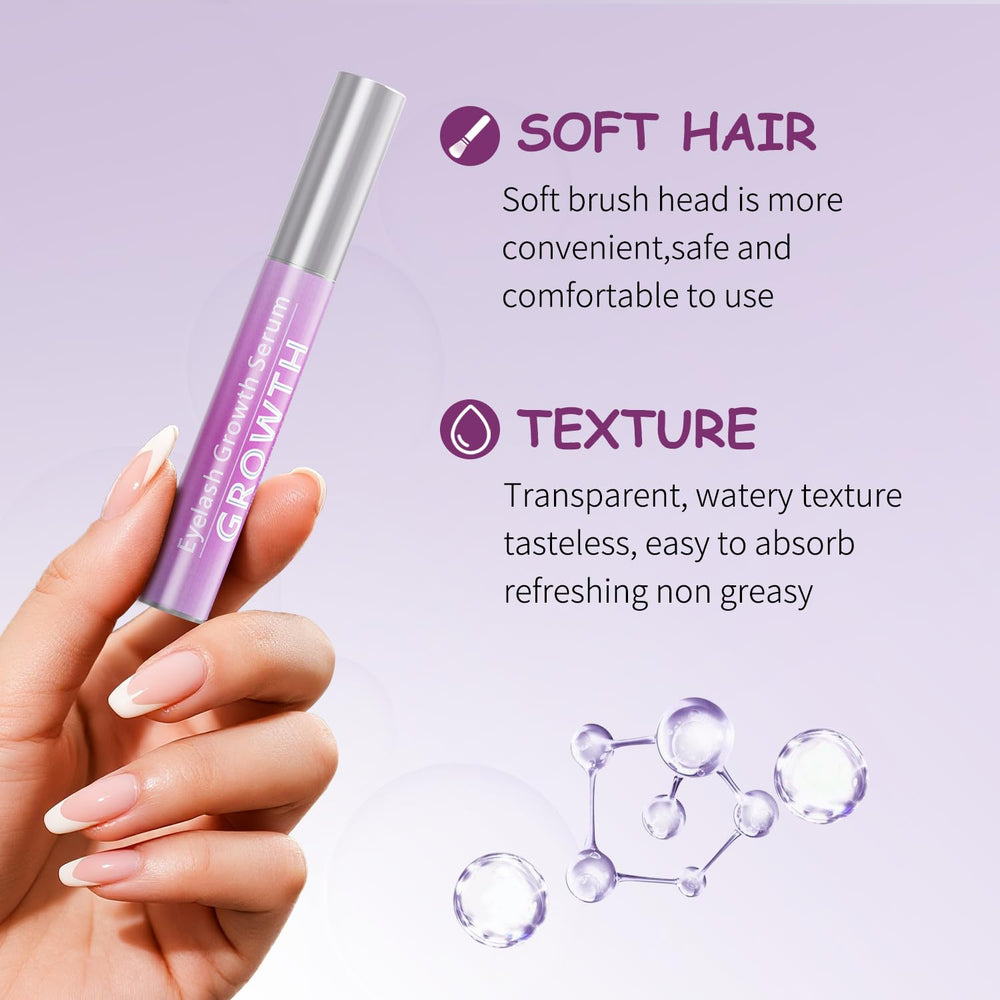Tinclen eyelash serum lower lash application showing precise base coverage for fuller look.