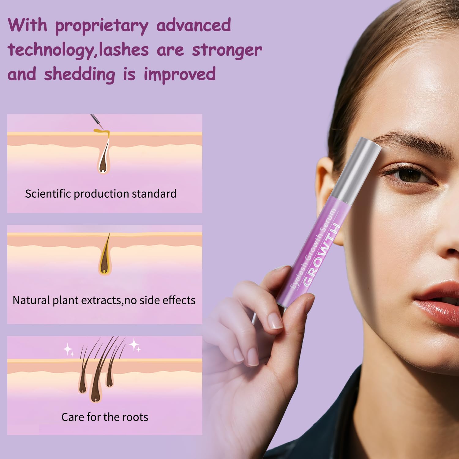 Tinclen eyelash serum morning-routine image suggesting a simple daily ritual for lash care.