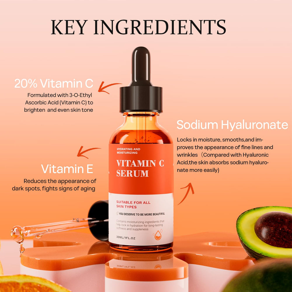 Texture close-up of Tinclen Serum highlighting fast absorption and hydration.