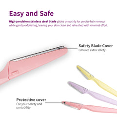 Tinkle Everglow Dermaplane Razor closeup blade showing a precise edge.