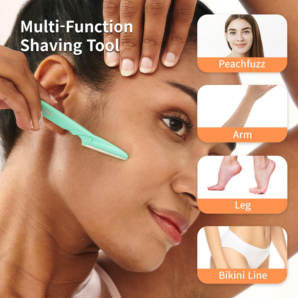 Tinkle safety cover on blade illustrating skin-safe shaving design.