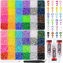 TINKRSTUFF two storage boxes with 24 grids for organized craft rhinestones.