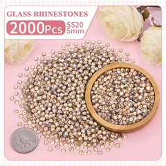 TINKRSTUFF champagne colored flatback crystals for glossy shoes and accessories embellishments.
