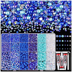 TINKRSTUFF 9000pcs flatback pearls and rhinestones for dazzling DIY decor.