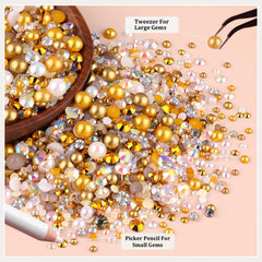 TINKRSTUFF ABS resin pearls and rhinestones deliver durable sparkle for crafts.