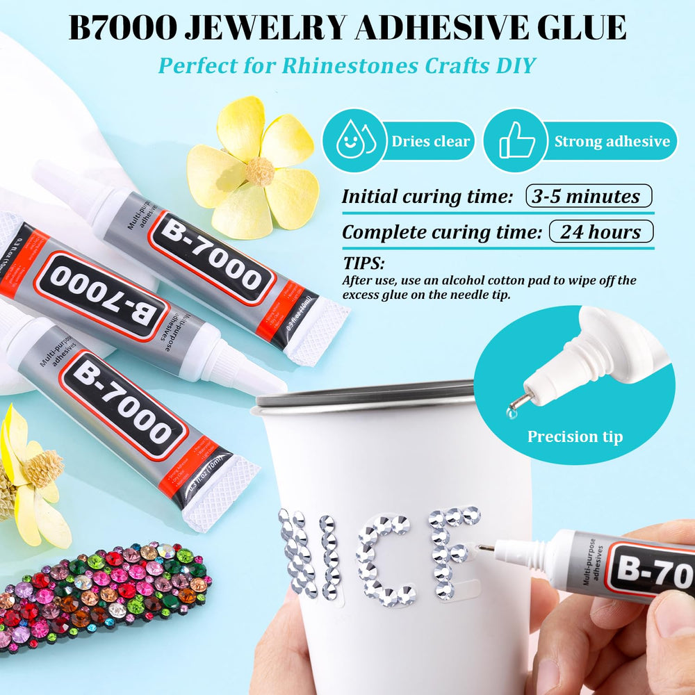 TINKRSTUFF B7000 glue with precision nozzle for strong clear adhesion