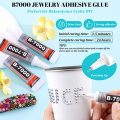 TINKRSTUFF B7000 glue with precision nozzle for strong clear adhesion