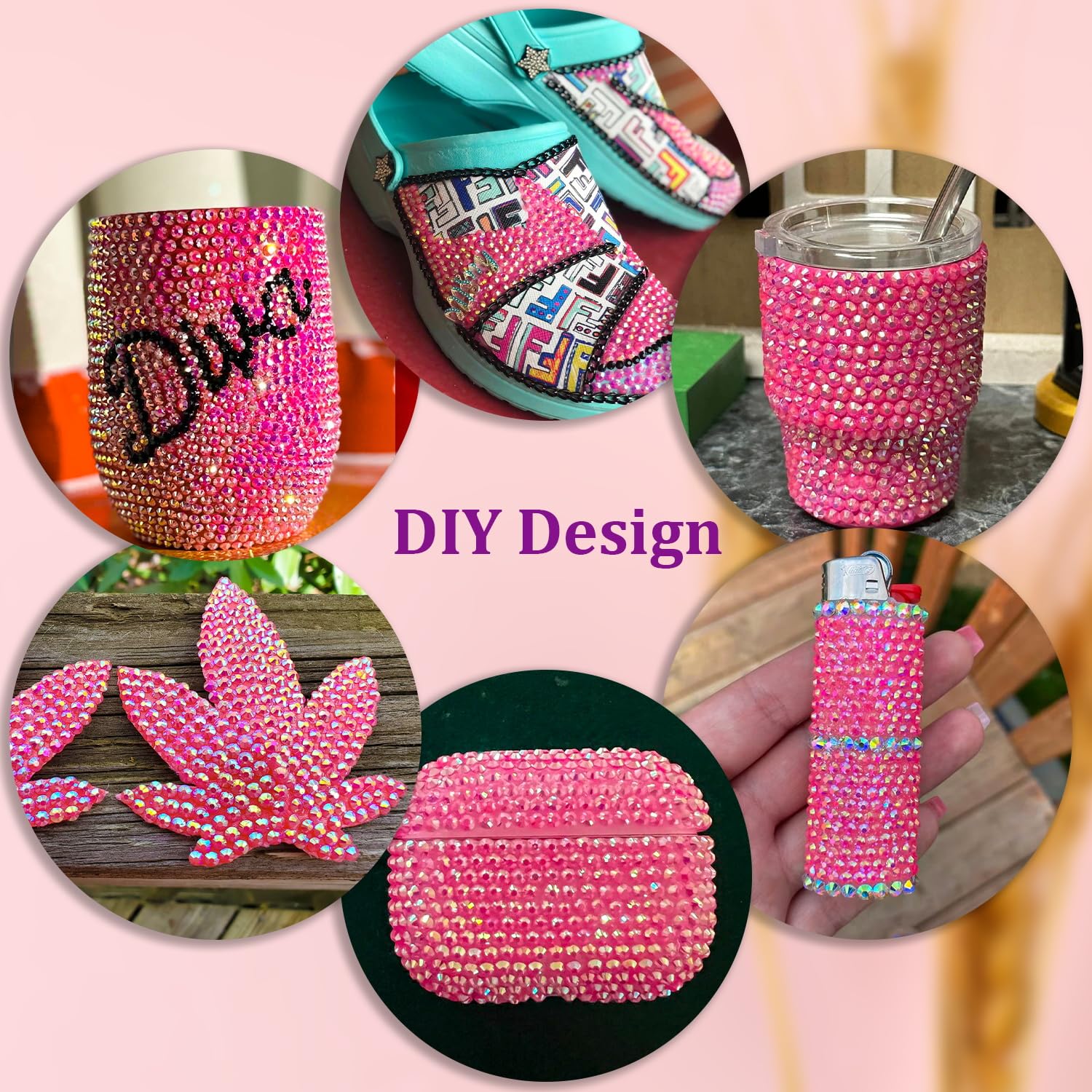TINKRSTUFF included tweezers and pickup pen for easy rhinestone placement.