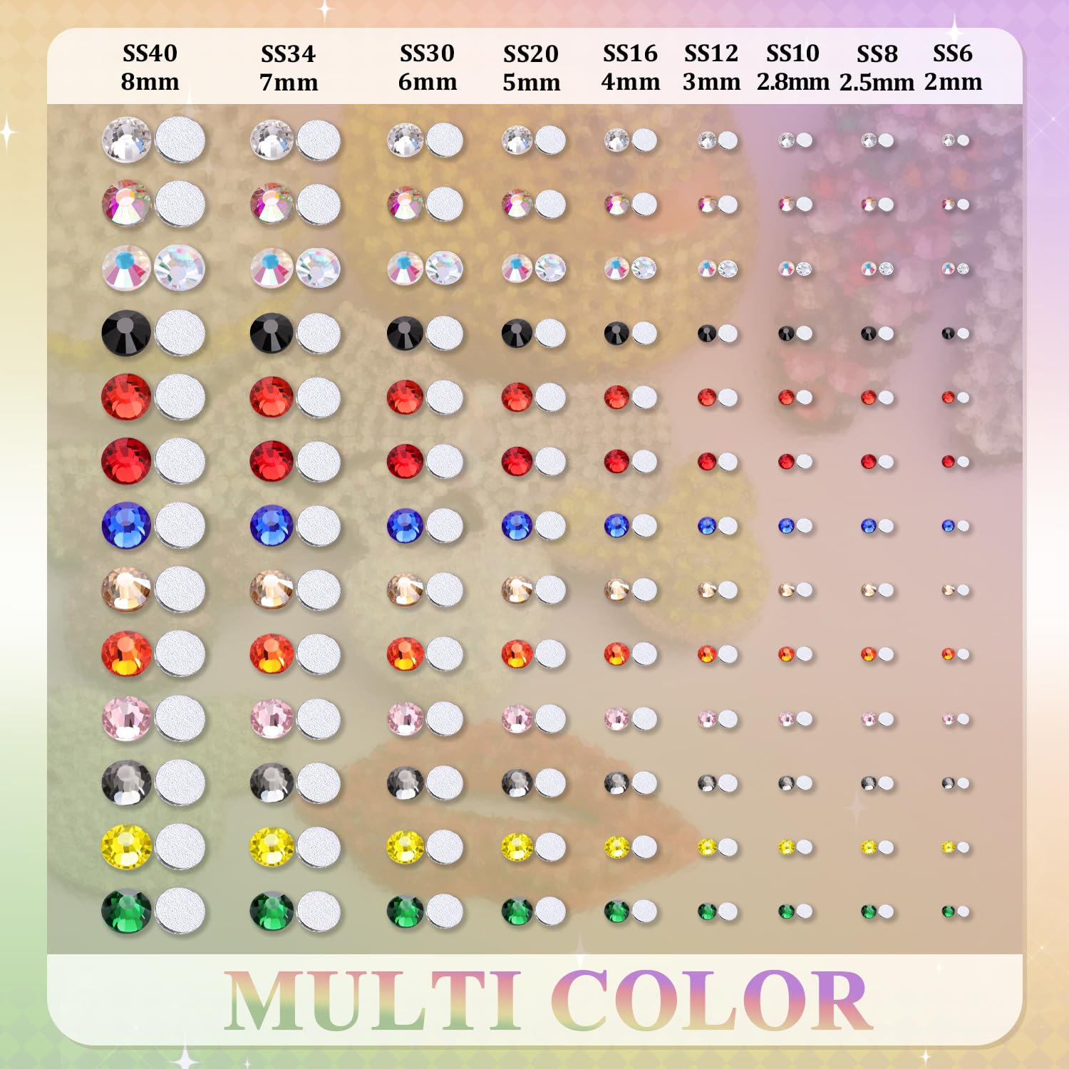 TINKRSTUFF crystal AB rhinestones bring quick glitter to DIY crafts.