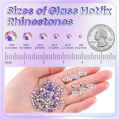 TINKRSTUFF flat-back rhinestones with hot melt glue for easy ironing